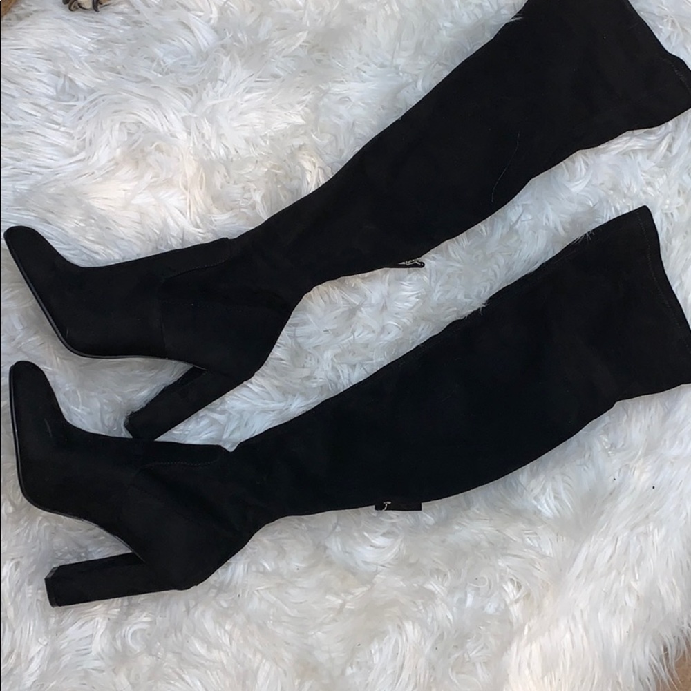 Suede over the knee boots
